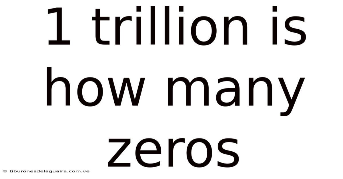 1 Trillion Is How Many Zeros