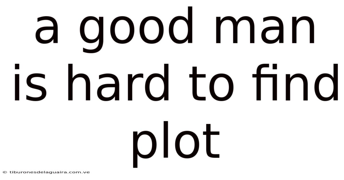 A Good Man Is Hard To Find Plot