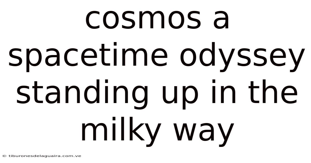 Cosmos A Spacetime Odyssey Standing Up In The Milky Way