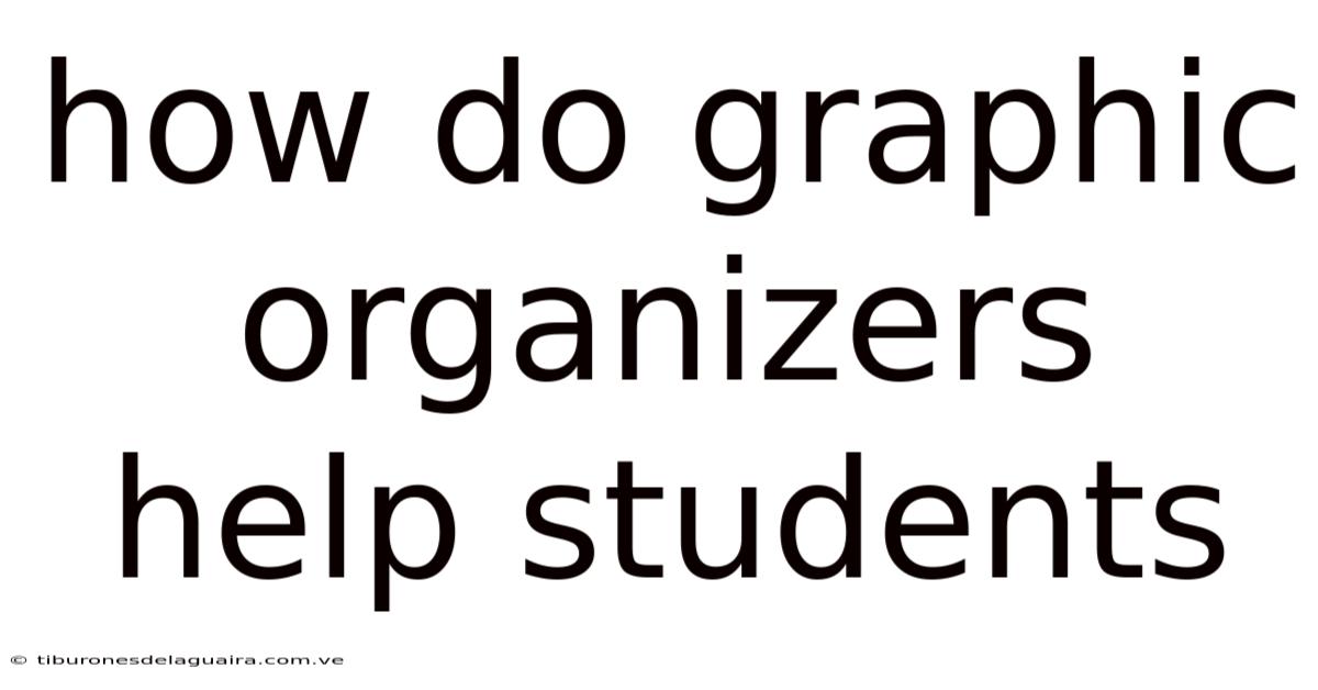 How Do Graphic Organizers Help Students