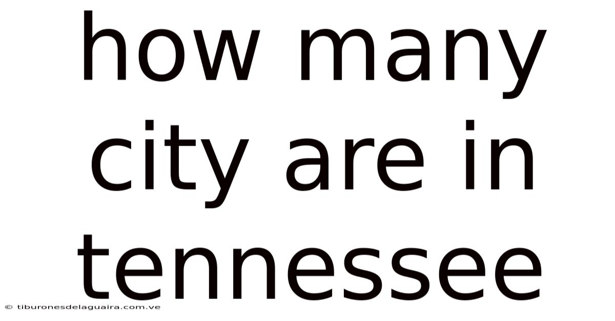 How Many City Are In Tennessee