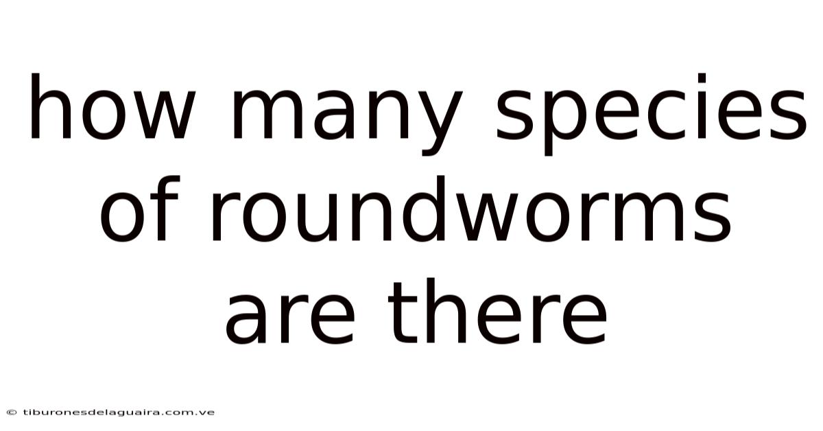 How Many Species Of Roundworms Are There