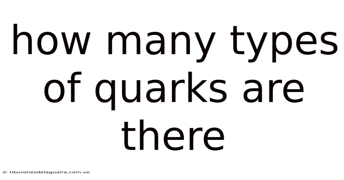How Many Types Of Quarks Are There