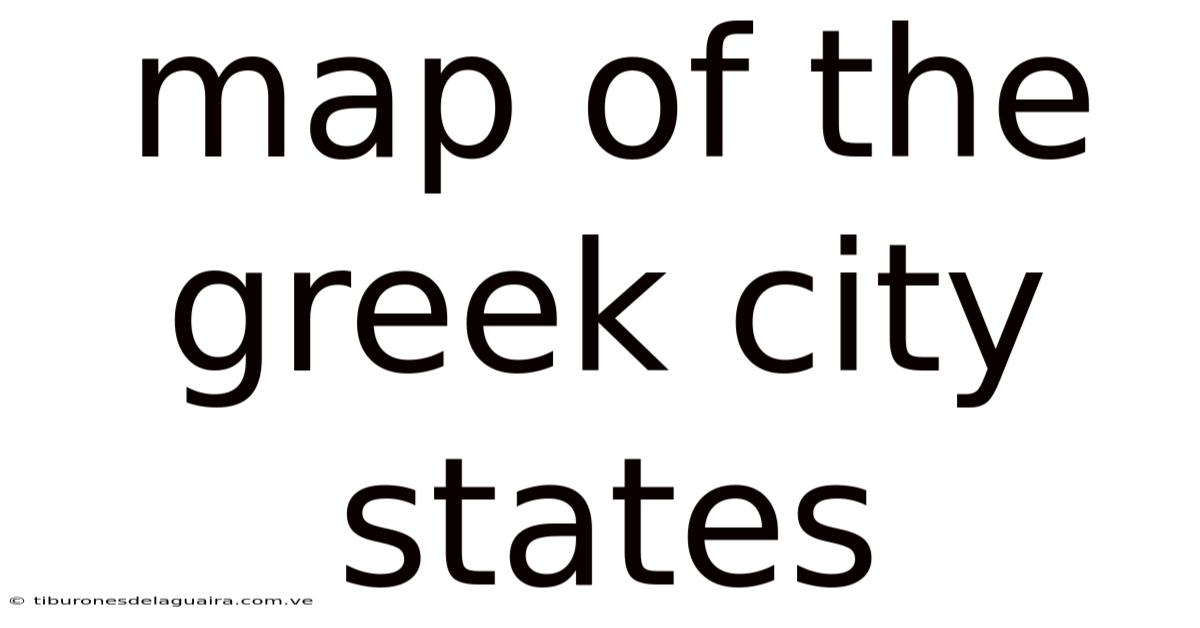 Map Of The Greek City States