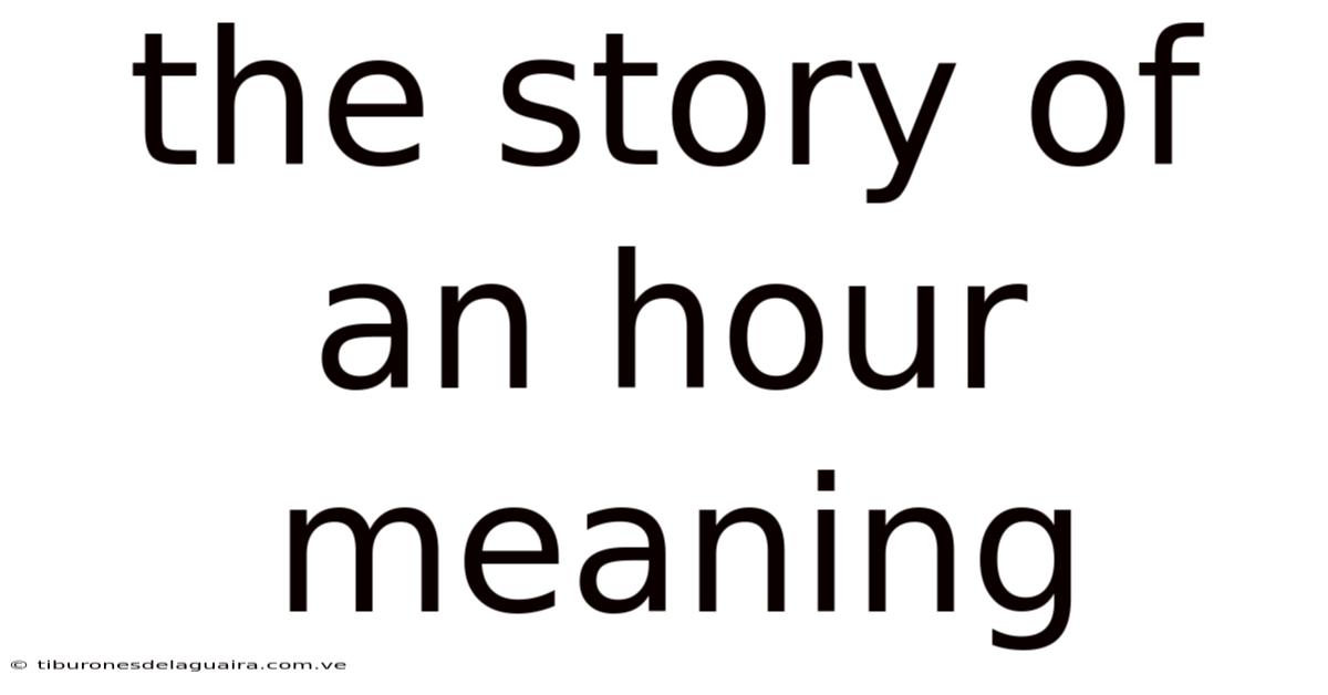 The Story Of An Hour Meaning