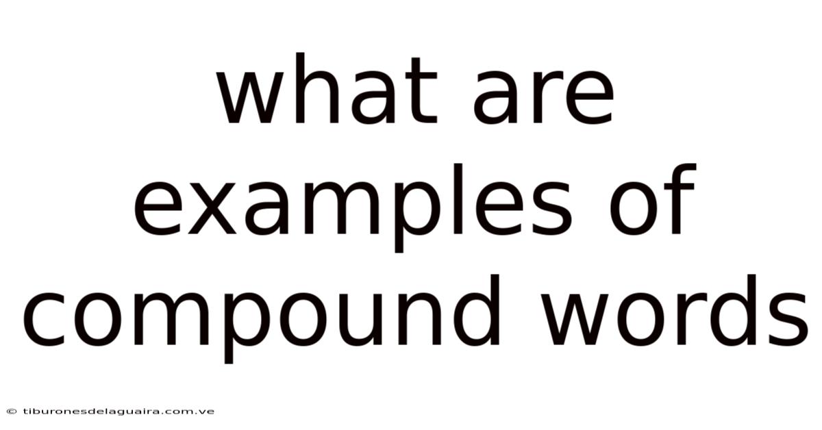 What Are Examples Of Compound Words