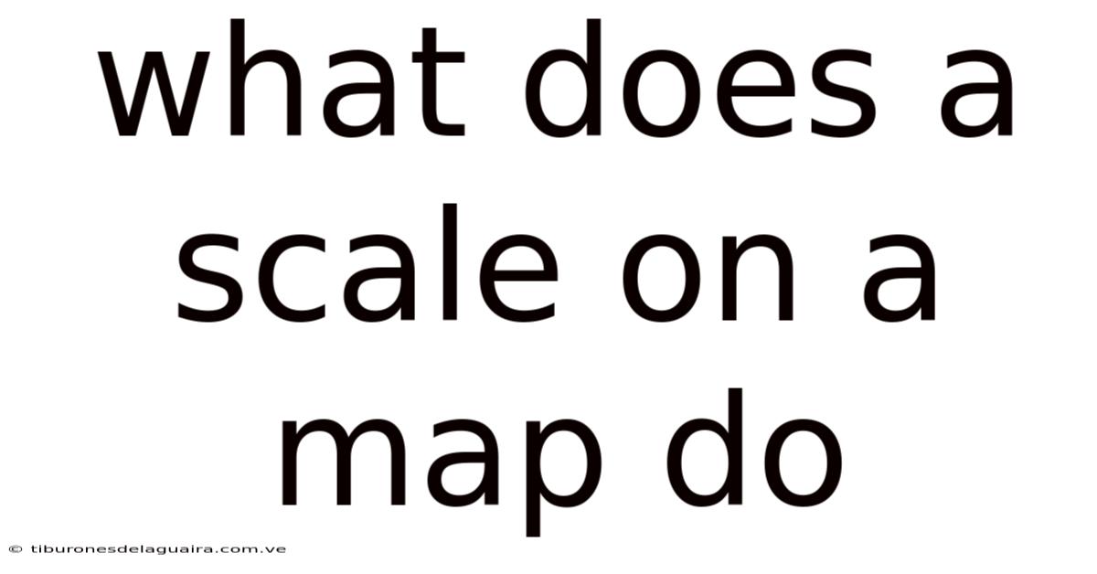 What Does A Scale On A Map Do