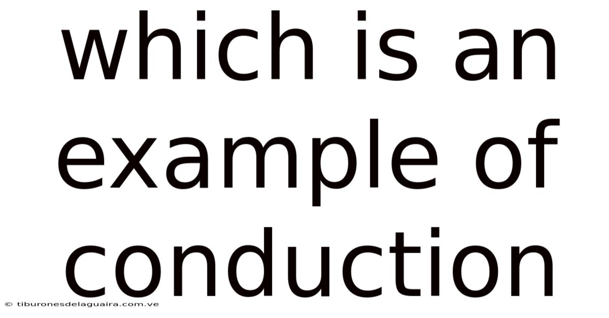 Which Is An Example Of Conduction